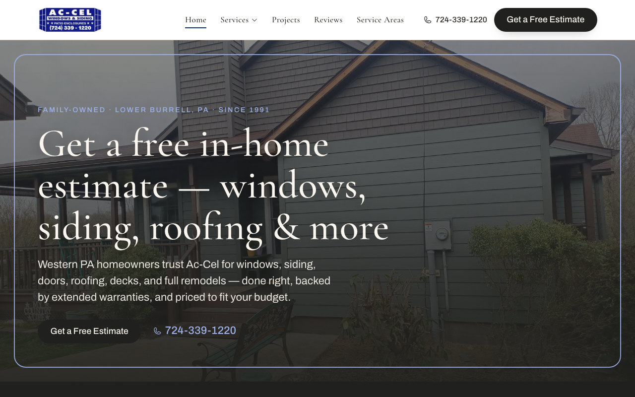 accelwindows.com (accelwindows.com) — website redesigned by WebFactory