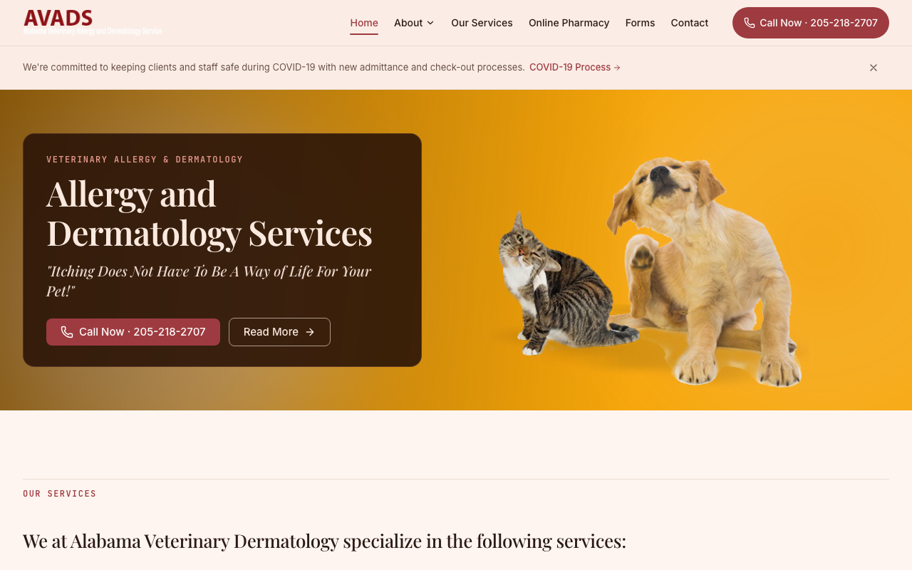 alabamavetderm.com — rebuilt by WebFactory