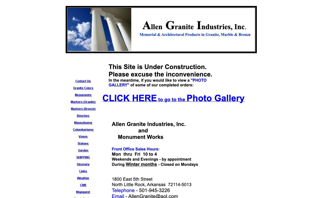 allengraniteindustries.com — original site