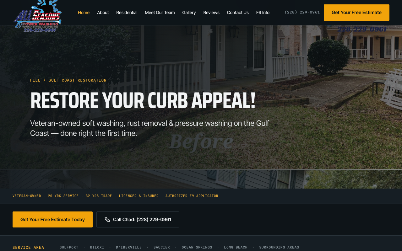 allseasonspowerwashingllc.com (allseasonspowerwashingllc.com) — website redesigned by WebFactory