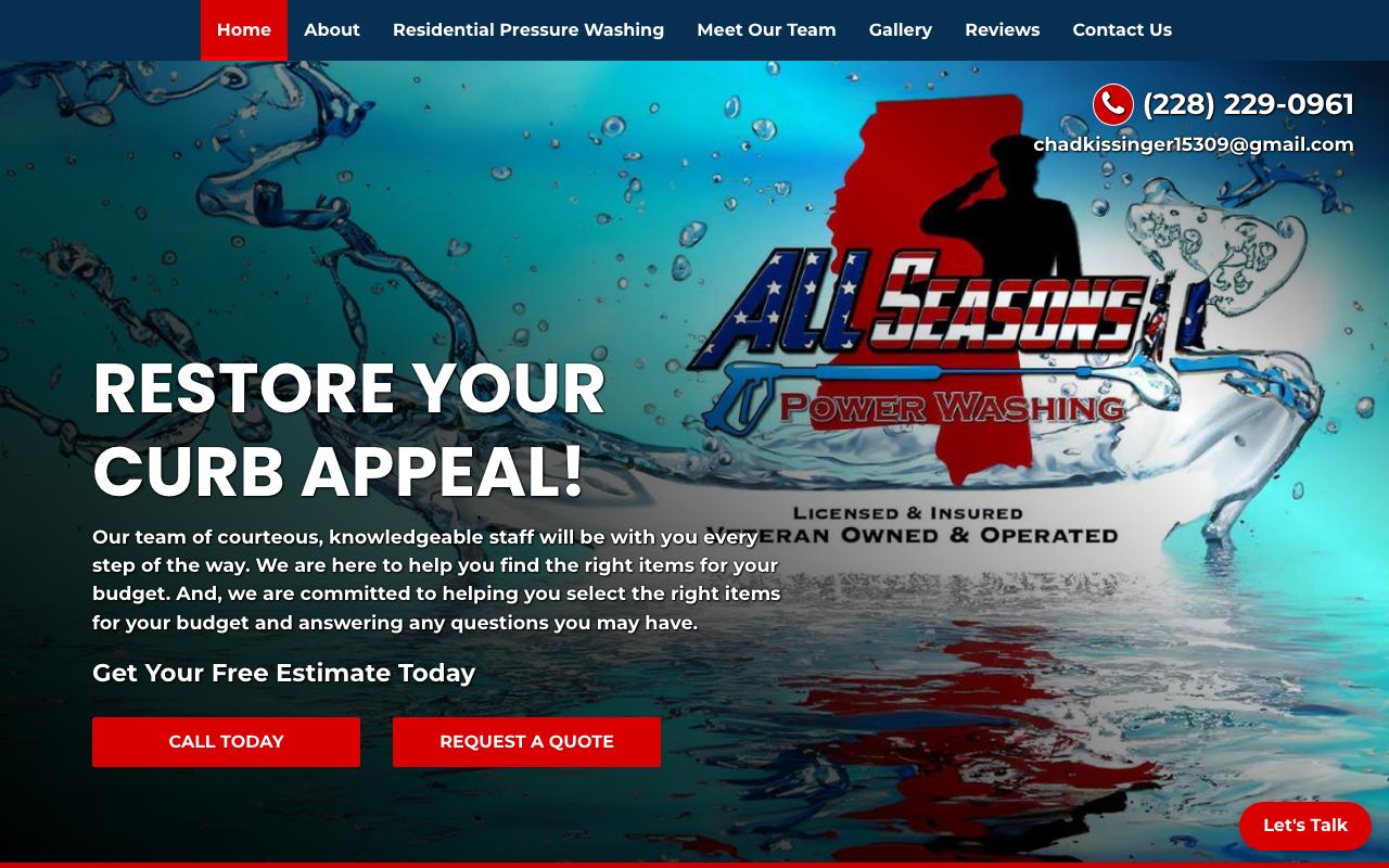allseasonspowerwashingllc.com — original site