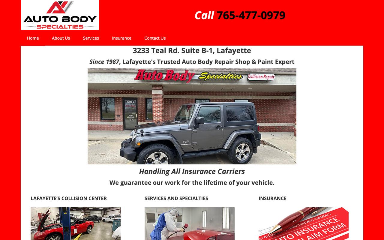 autobodyoflafayette.com — original site