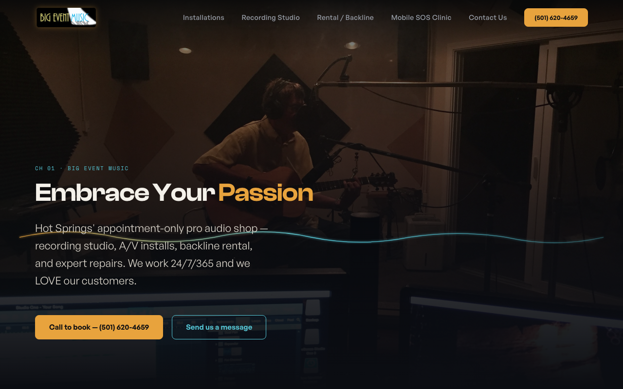 bigeventmusic.com (bigeventmusic.com) — website redesigned by WebFactory