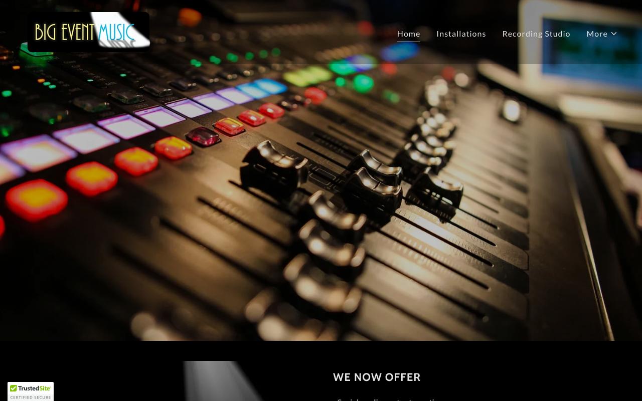 bigeventmusic.com (bigeventmusic.com) — original website before the WebFactory redesign