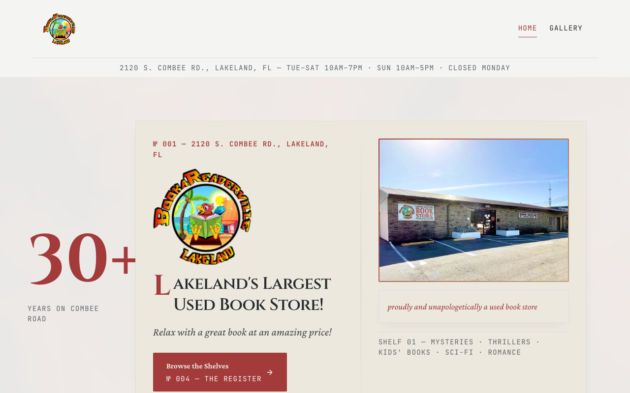 bookareaderville.com (bookareaderville.com) — website redesigned by WebFactory