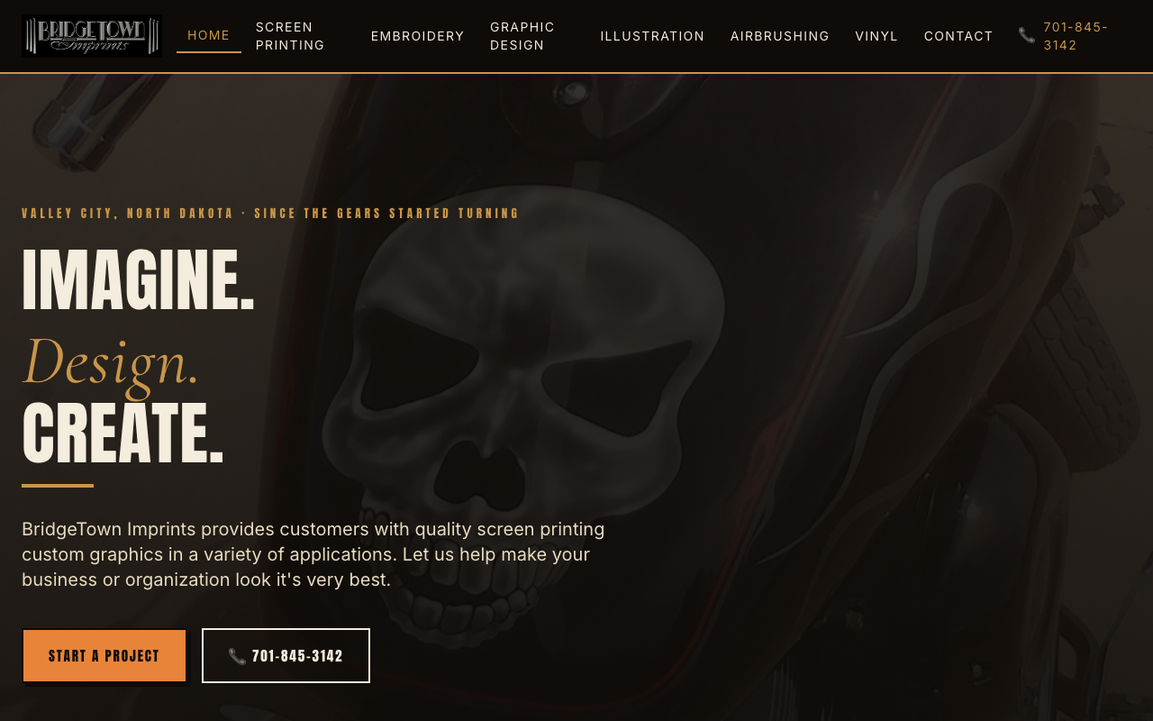 bridgetownimprints.com — rebuilt by WebFactory