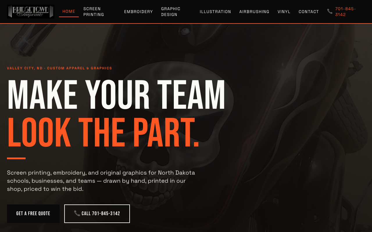 bridgetownimprints.com (bridgetownimprints.com) — website redesigned by WebFactory