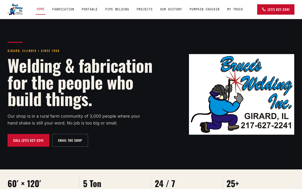 brucesweldinginc.com — rebuilt by WebFactory