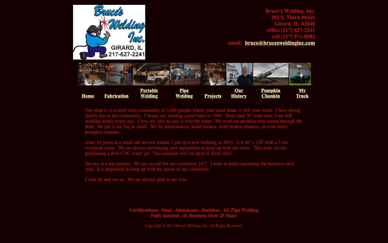 brucesweldinginc.com — original site