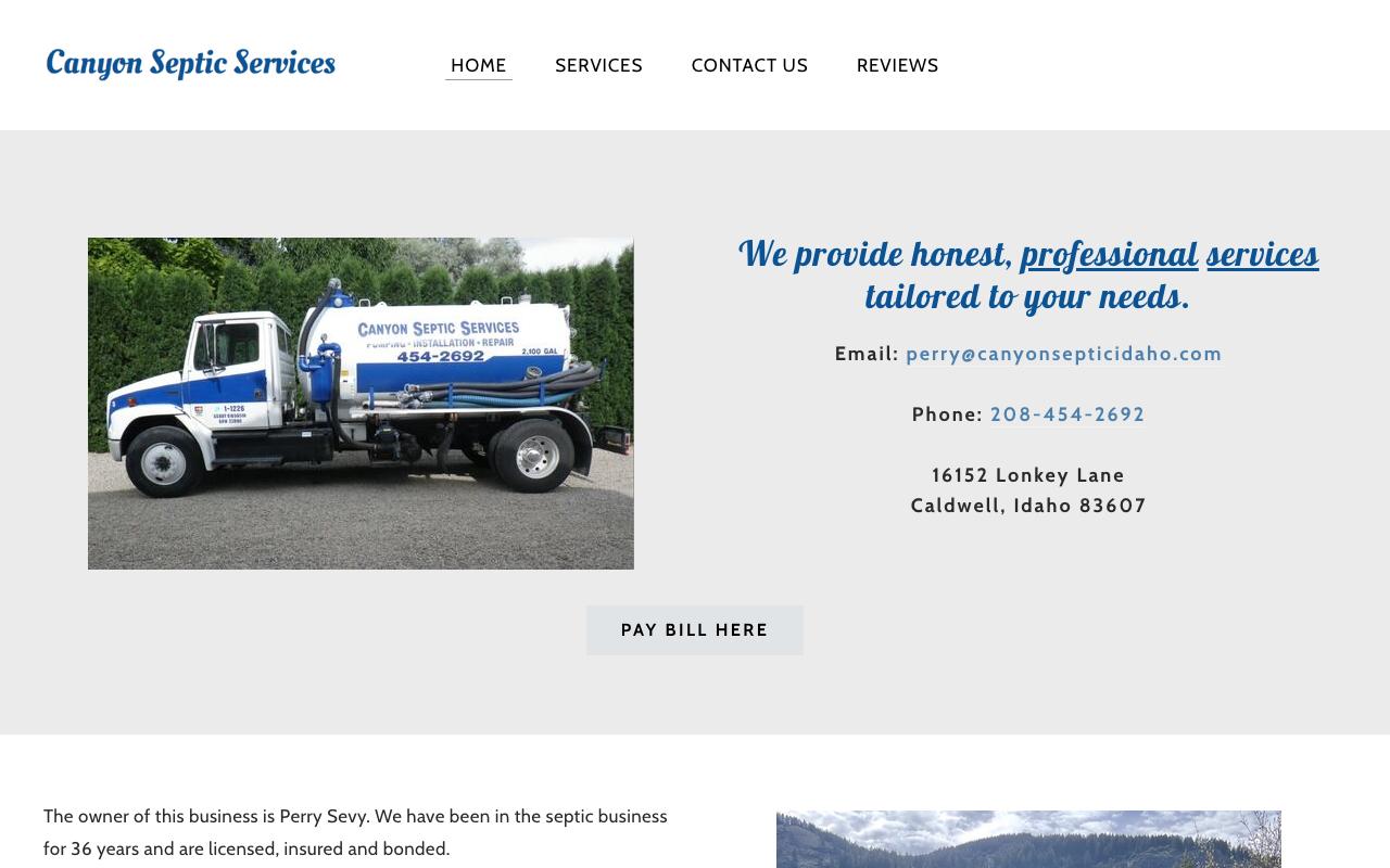 canyonsepticidaho.com — original site