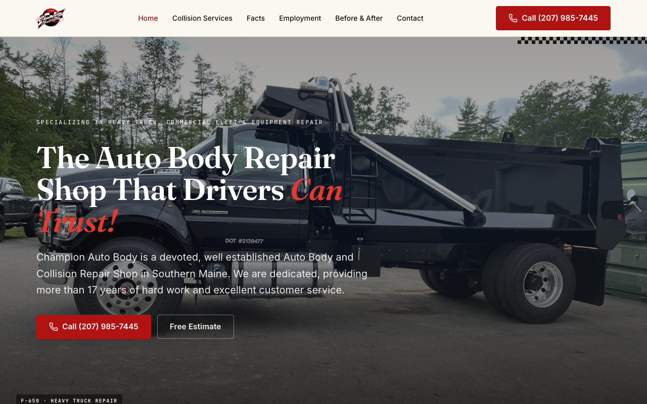 championautobodyllc.com — rebuilt by WebFactory