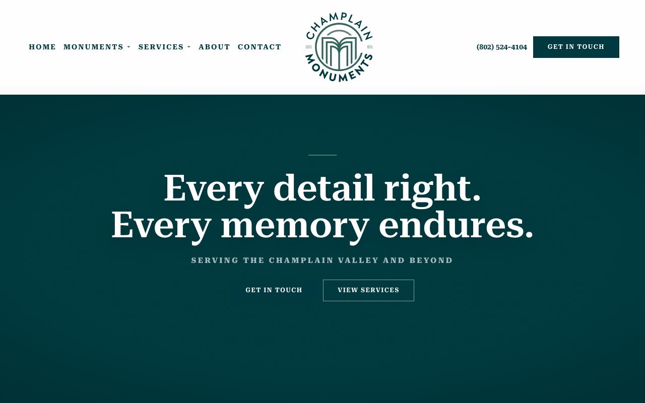 champlainmonuments.com — original site