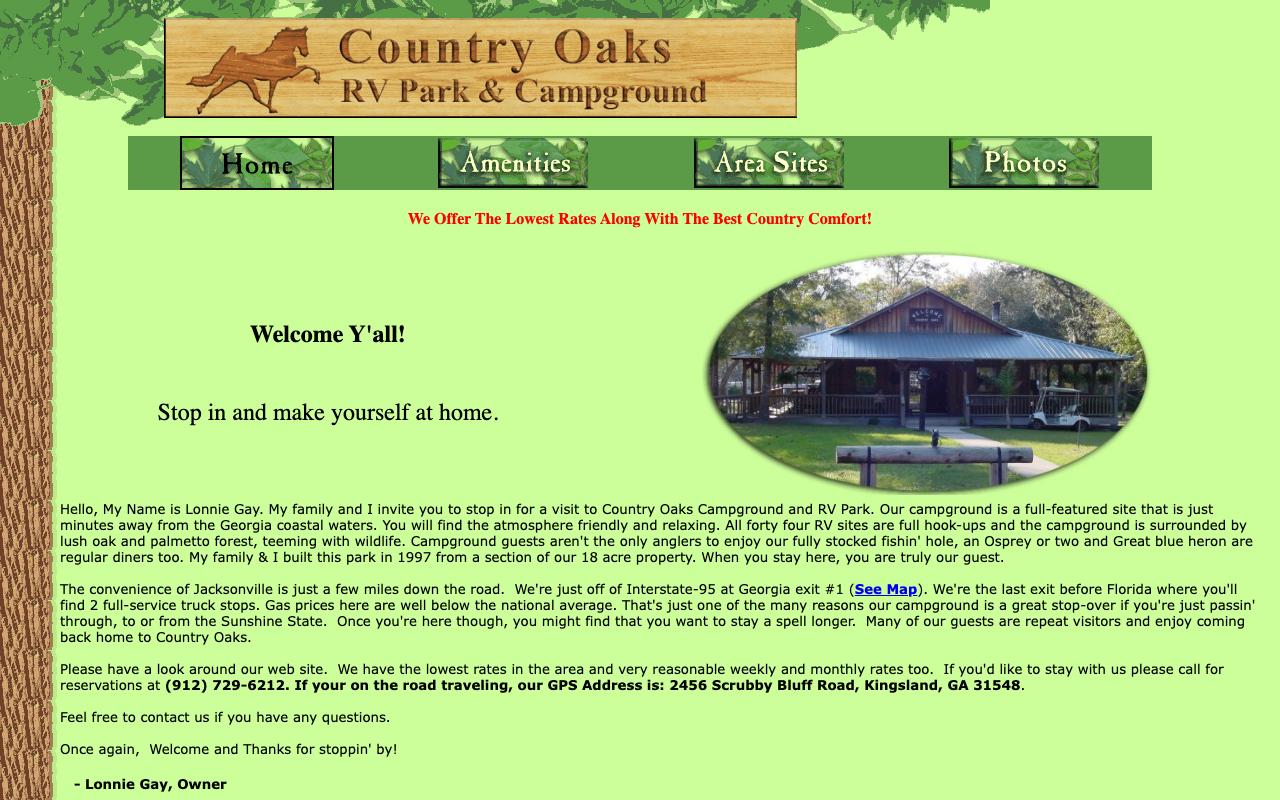 countryoaksrv.com — original site