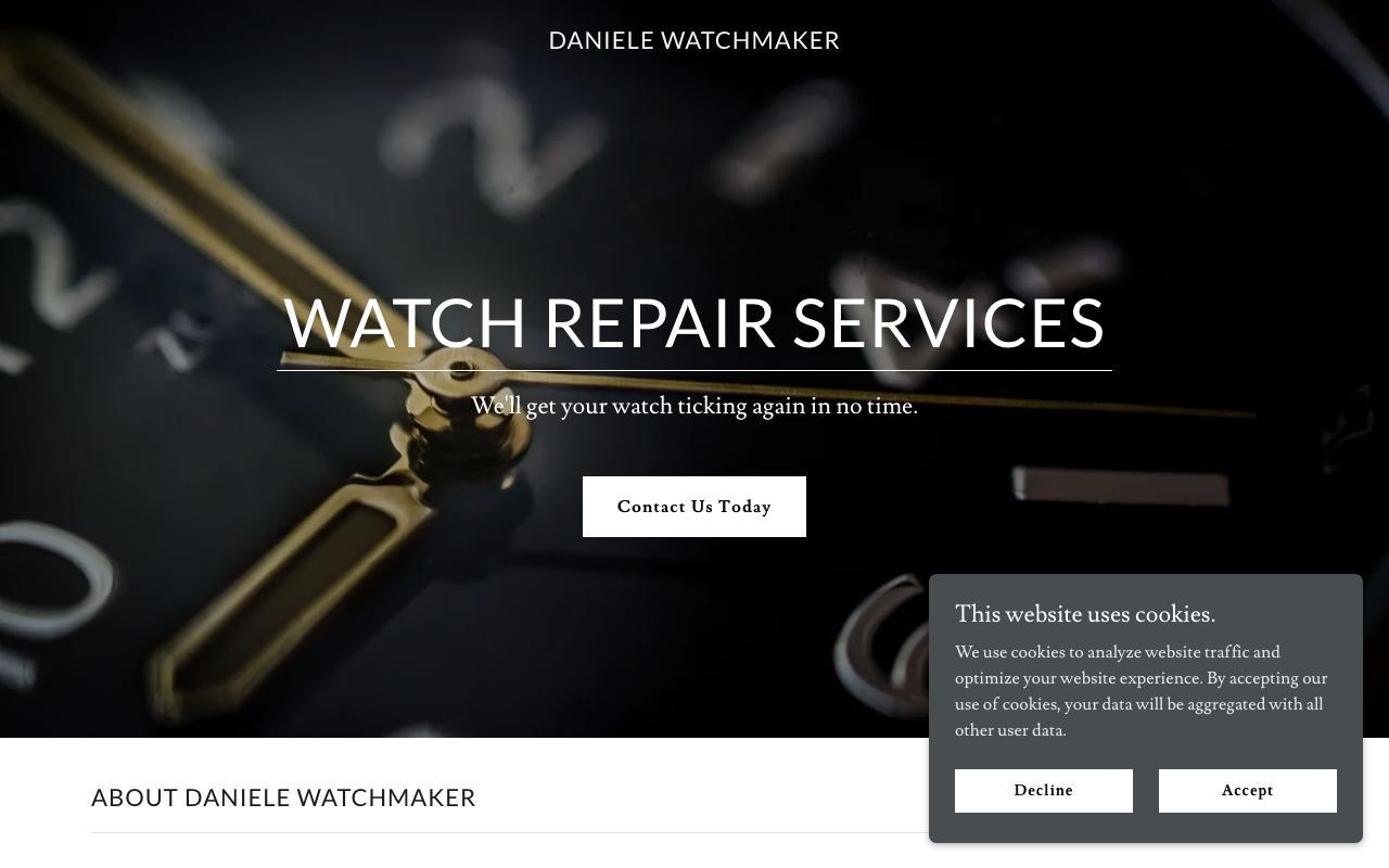 danielewatchmaker.com (danielewatchmaker.com) — original website before the WebFactory redesign