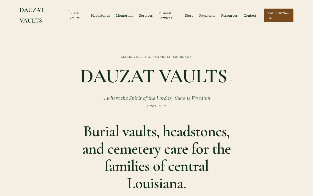 dauzatvaults.com — rebuilt by WebFactory