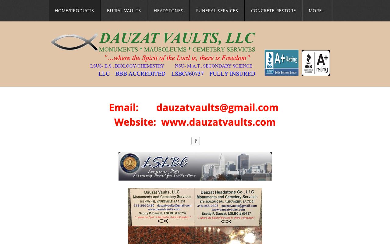 dauzatvaults.com — original site