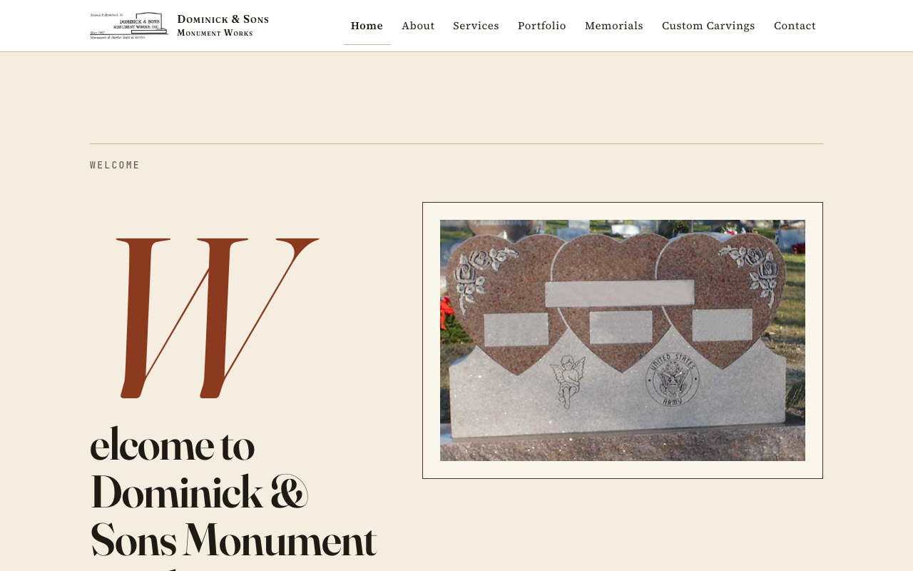dominickandsons.com — rebuilt by WebFactory