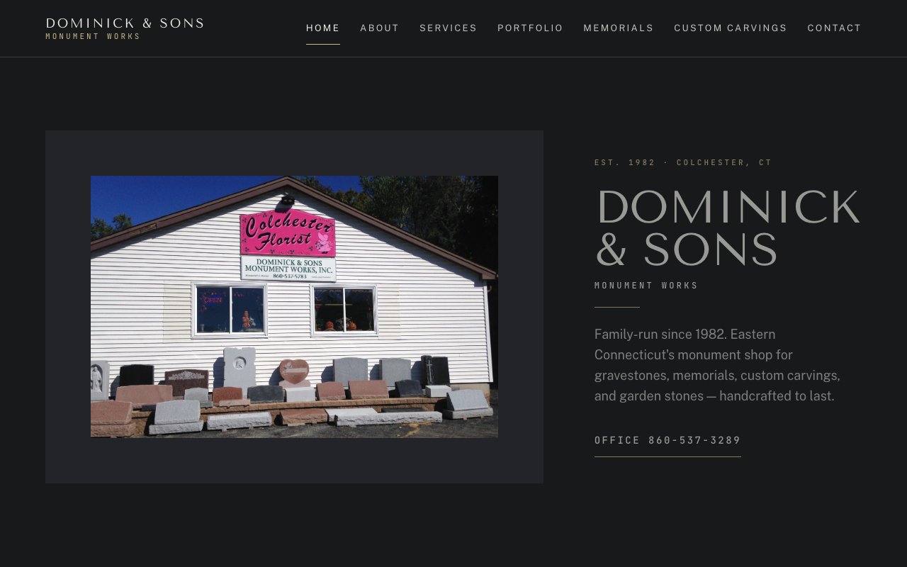 dominickandsons.com (dominickandsons.com) — website redesigned by WebFactory