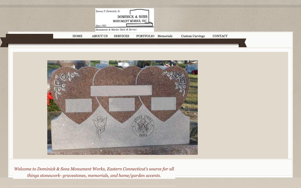 dominickandsons.com — original site