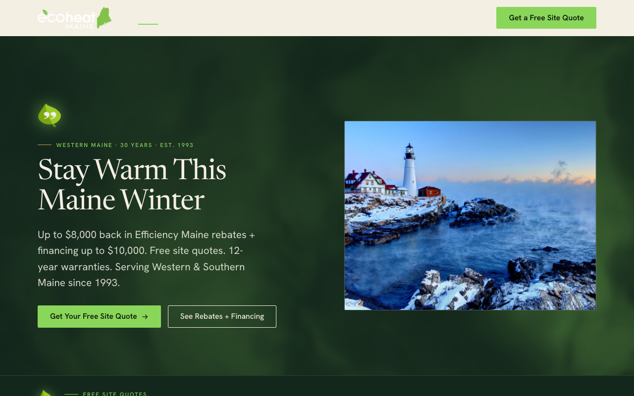ecoheatmaine.com (ecoheatmaine.com) — website redesigned by WebFactory