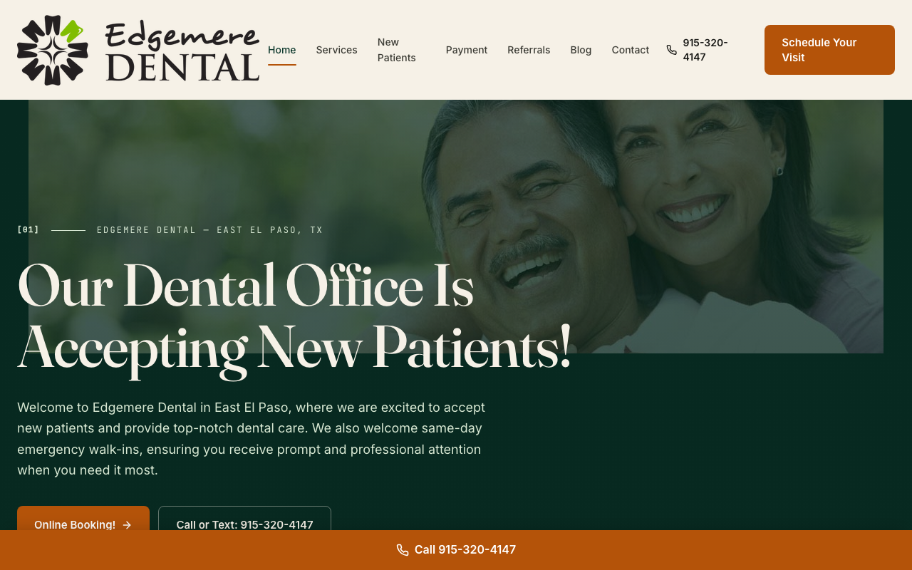edgemeredental.com — rebuilt by WebFactory