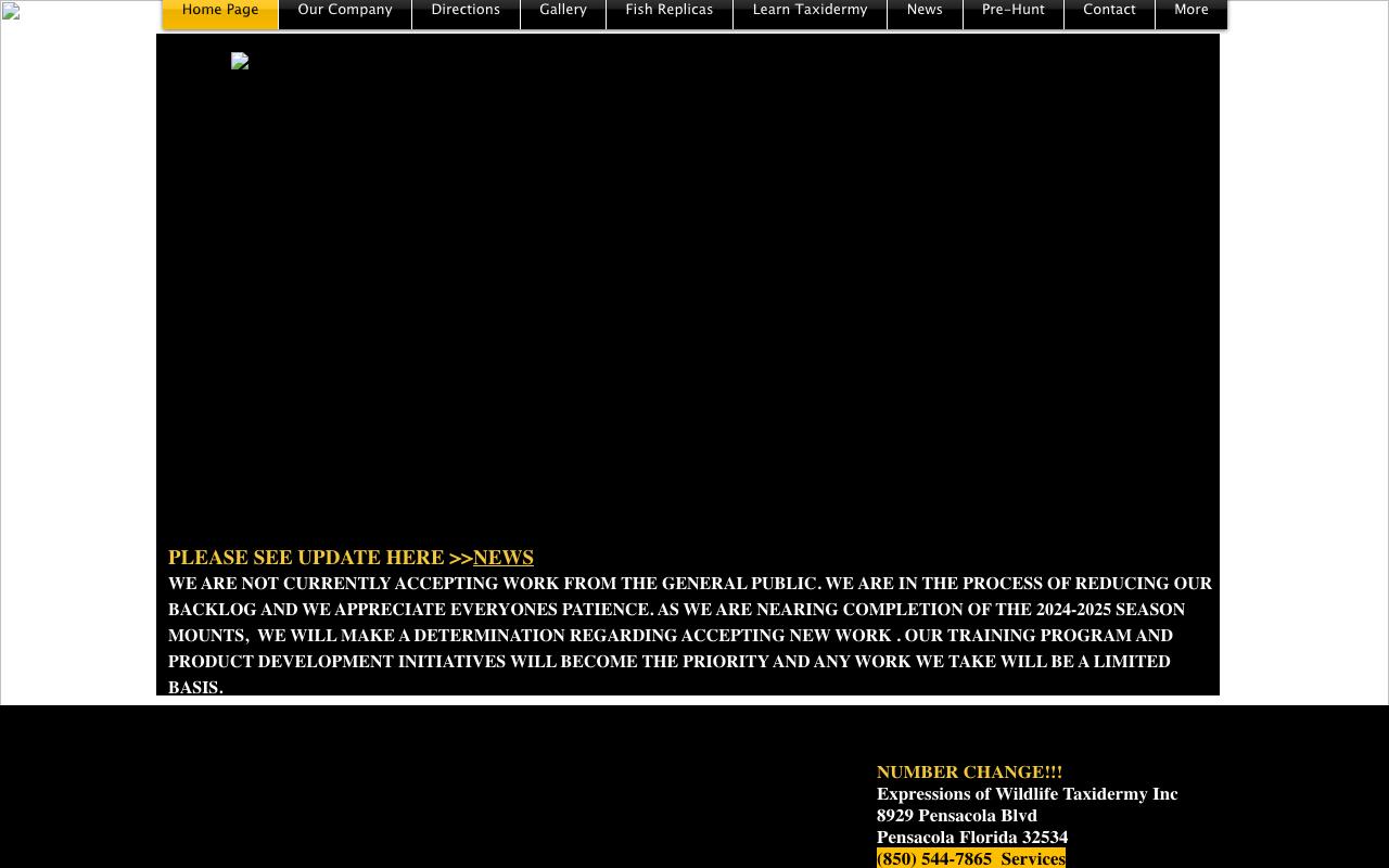expressionsofwildlife.com (expressionsofwildlife.com) — original website before the WebFactory redesign