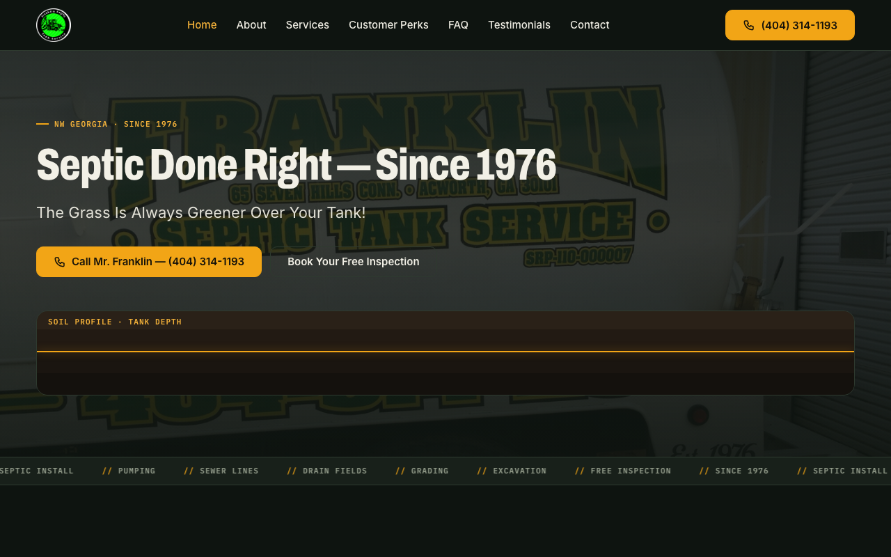 franklinseptictankservice.com (franklinseptictankservice.com) — website redesigned by WebFactory
