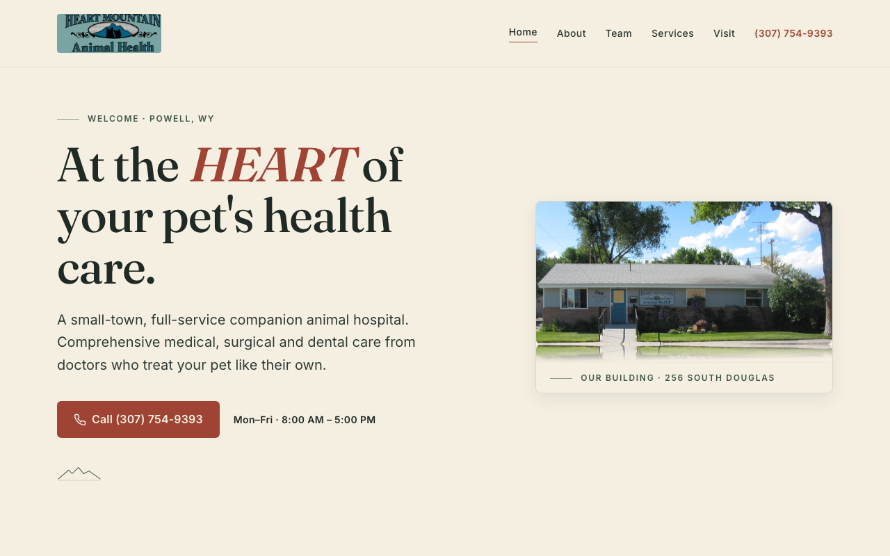 heartmountainanimalhealth.com — rebuilt by WebFactory