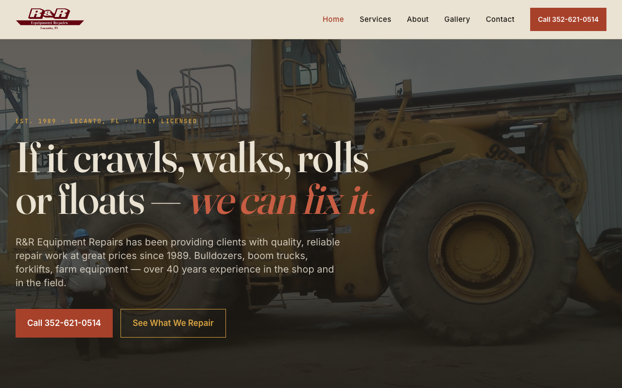 heavyequipmentrepair.com — rebuilt by WebFactory