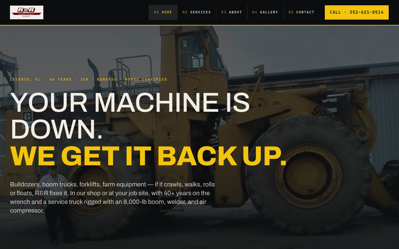 heavyequipmentrepair.com (heavyequipmentrepair.com) — website redesigned by WebFactory