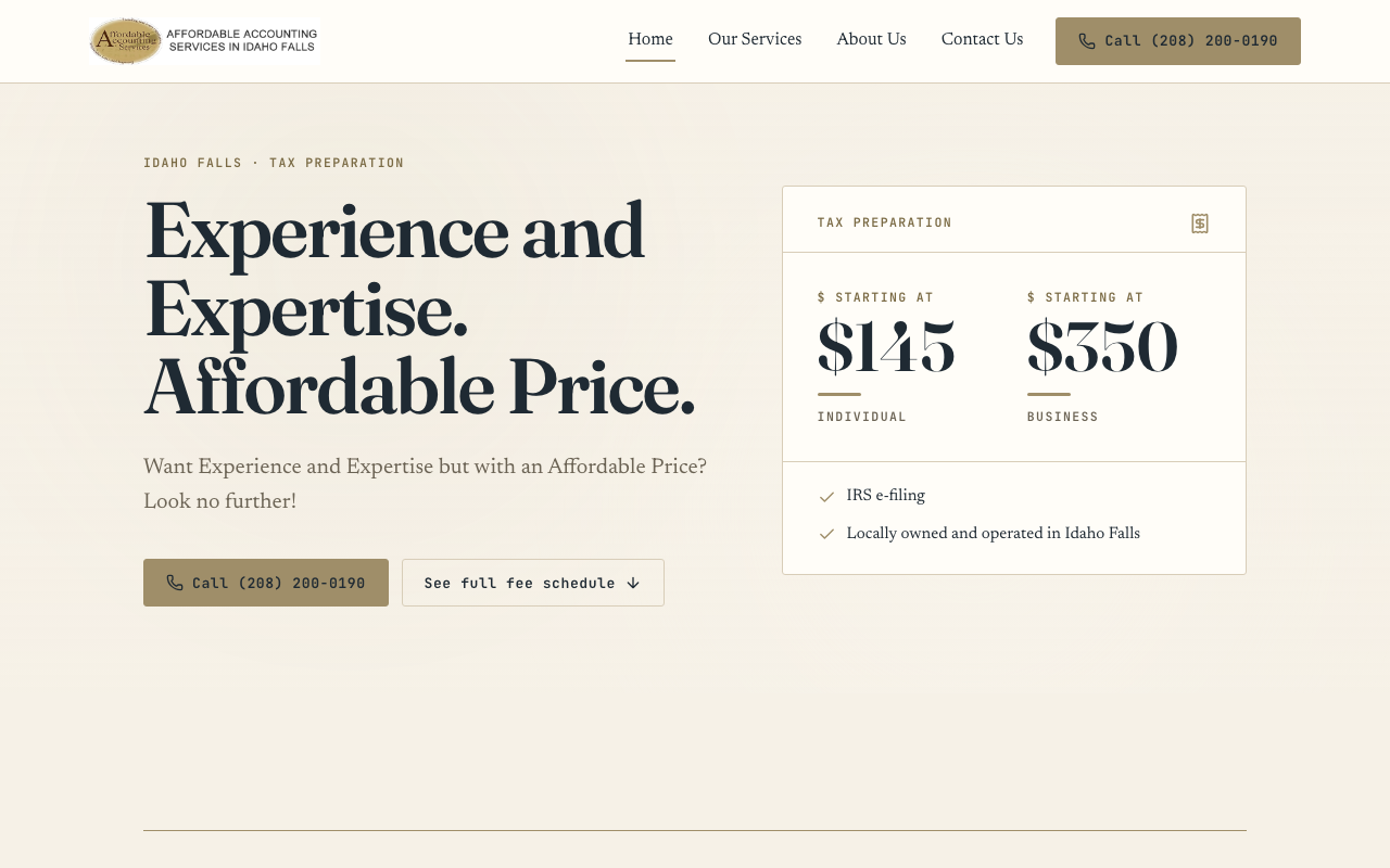 idahofallsaccounting.com — rebuilt by WebFactory