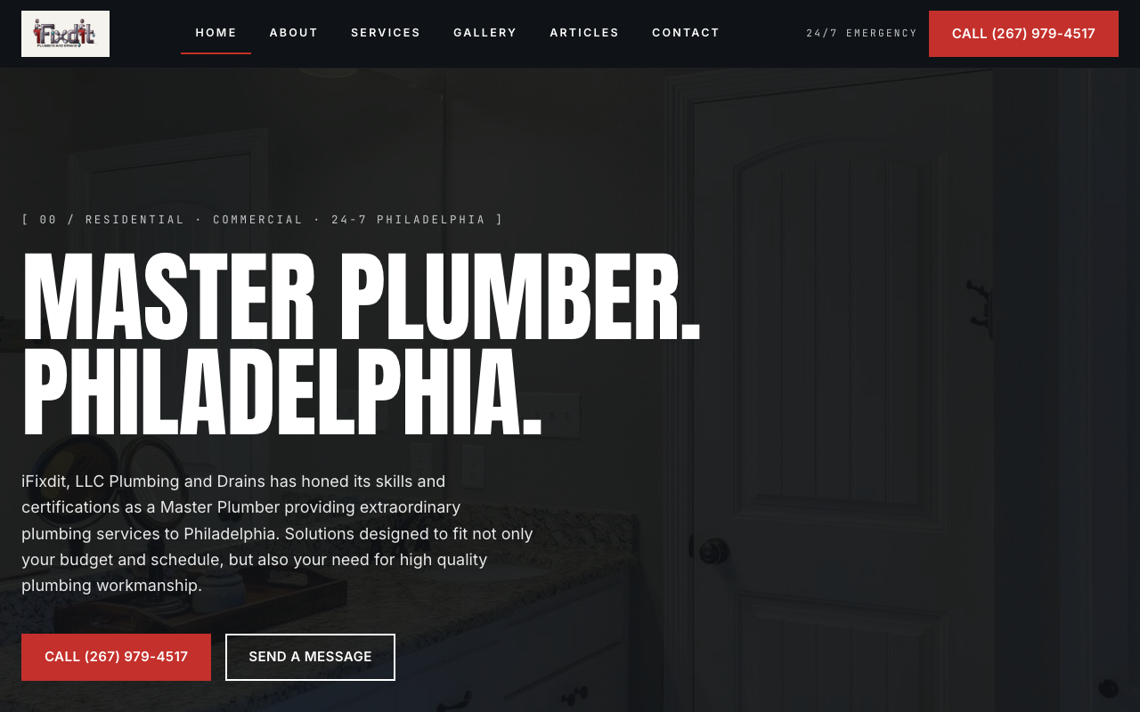 ifixplumbinganddrains.com — rebuilt by WebFactory