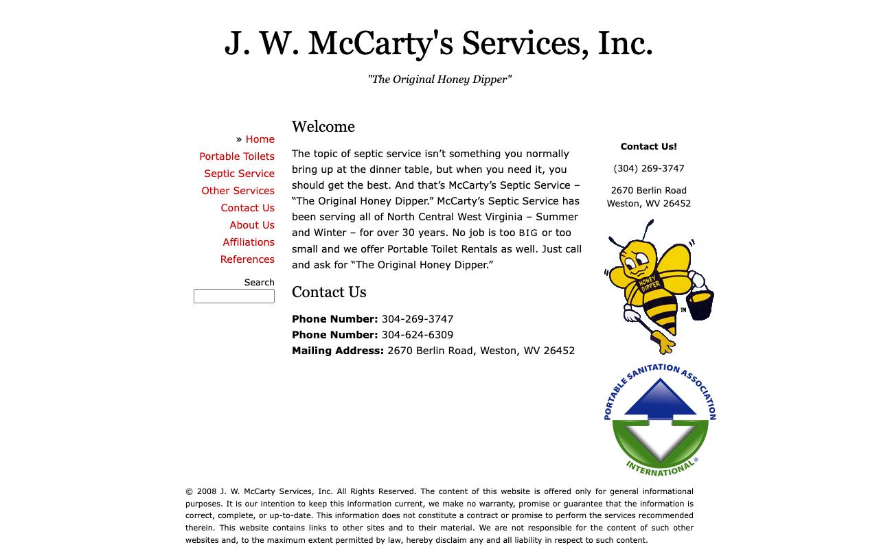 mccartyservices.com — original site