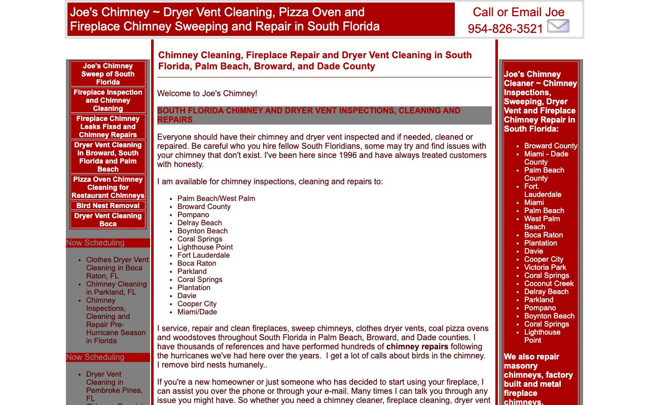 joeschimney.com — original site