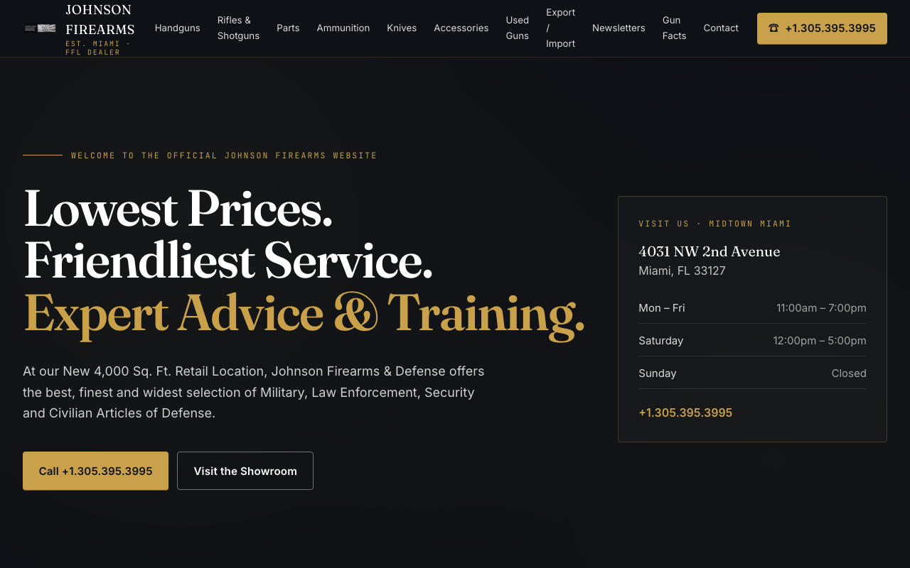 johnsonfirearms.com — rebuilt by WebFactory