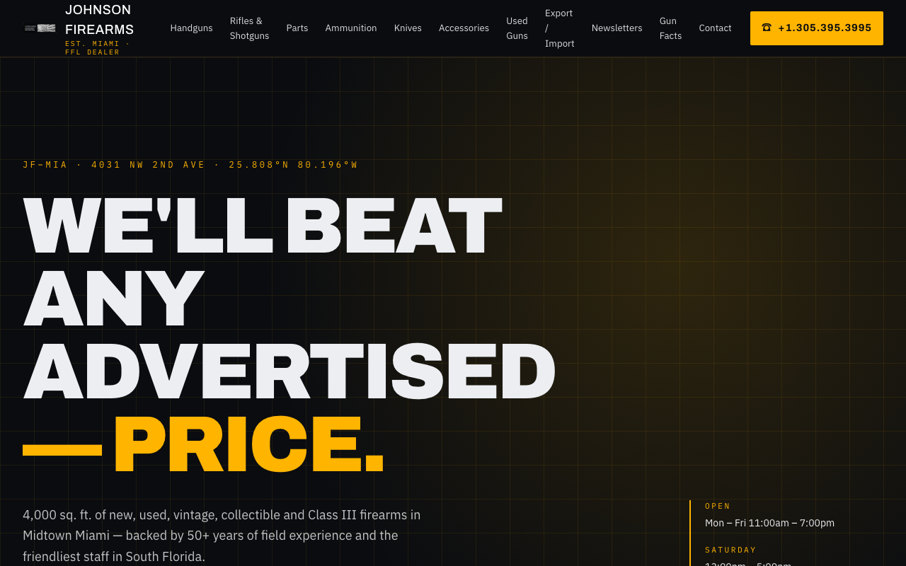 johnsonfirearms.com (johnsonfirearms.com) — website redesigned by WebFactory