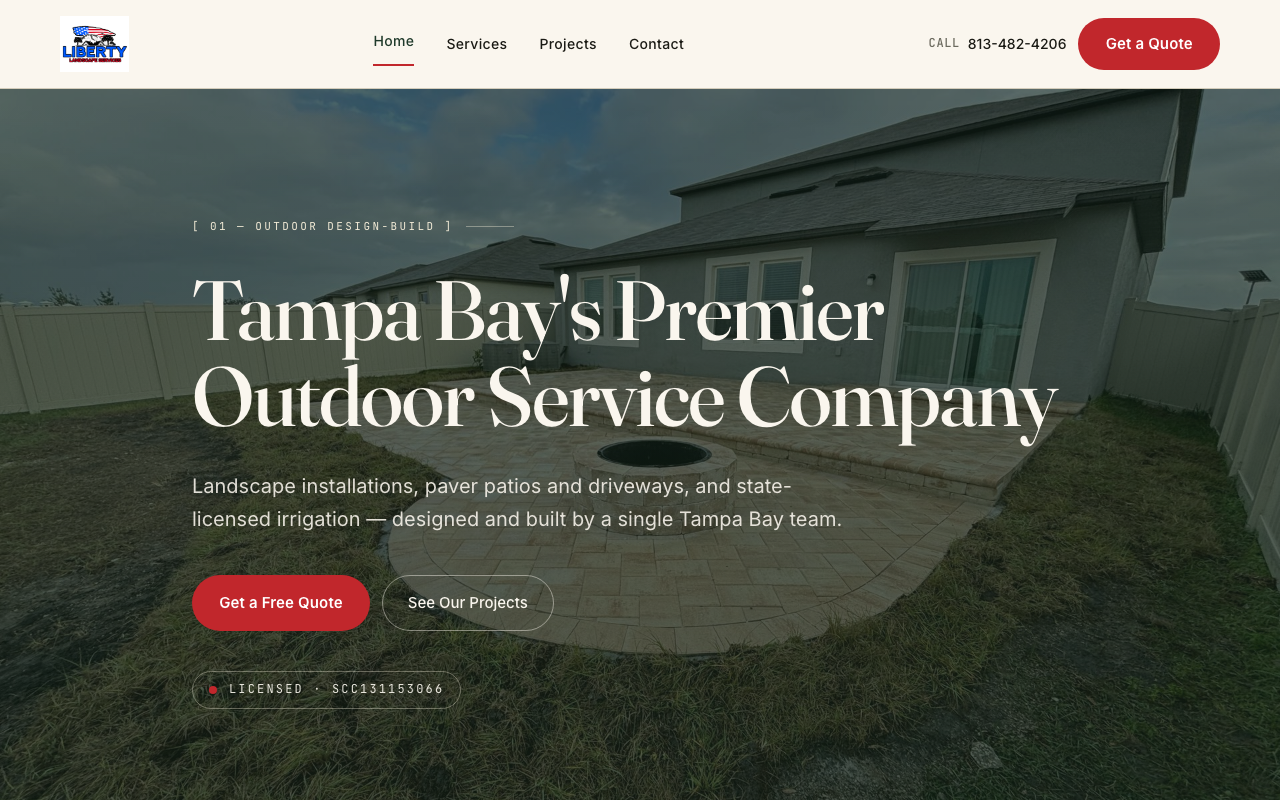 libertylandscapefl.com — rebuilt by WebFactory