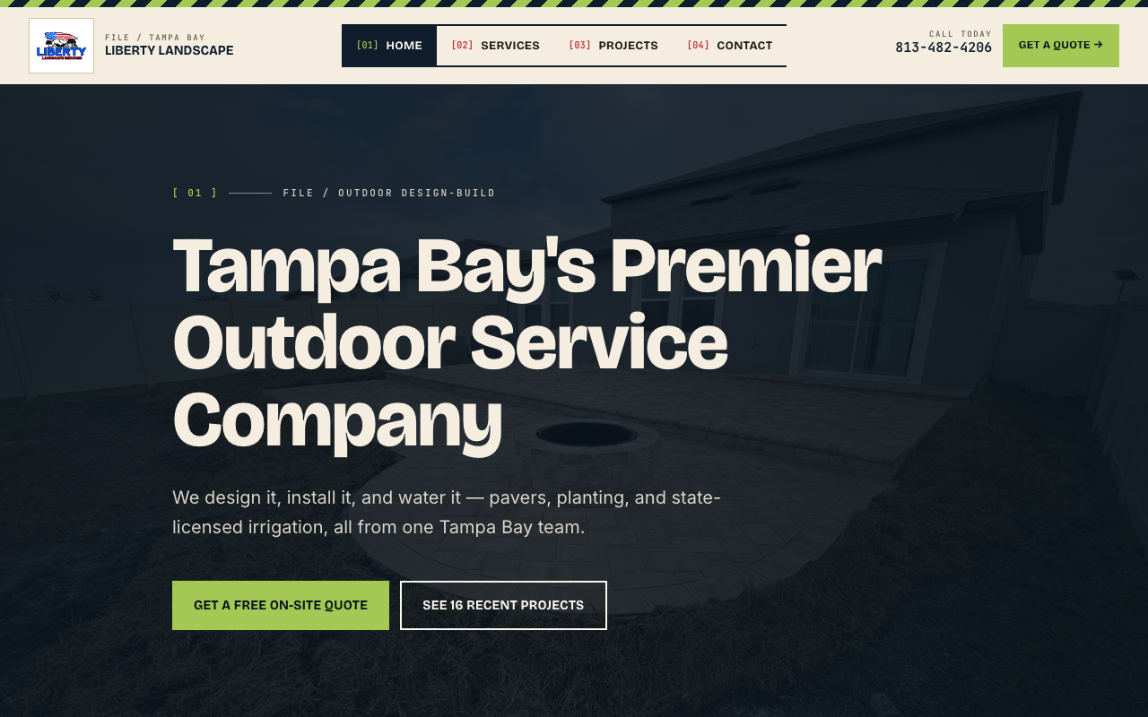 libertylandscapefl.com (libertylandscapefl.com) — website redesigned by WebFactory