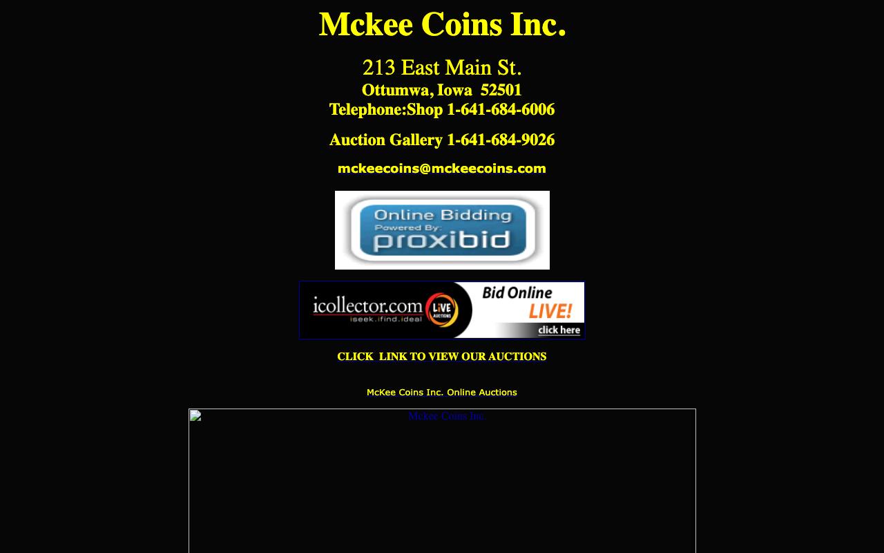 mckeecoins.com — original site