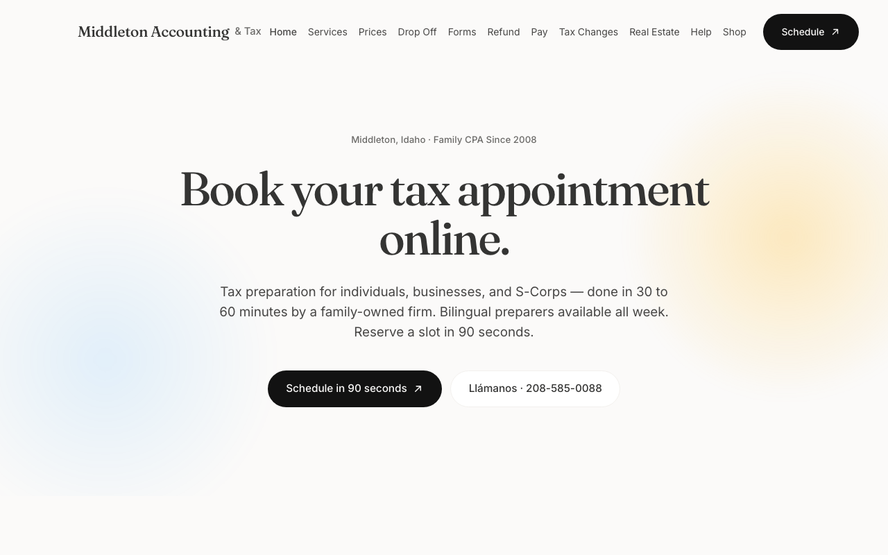 middletonaccounting.net (middletonaccounting.net) — website redesigned by WebFactory
