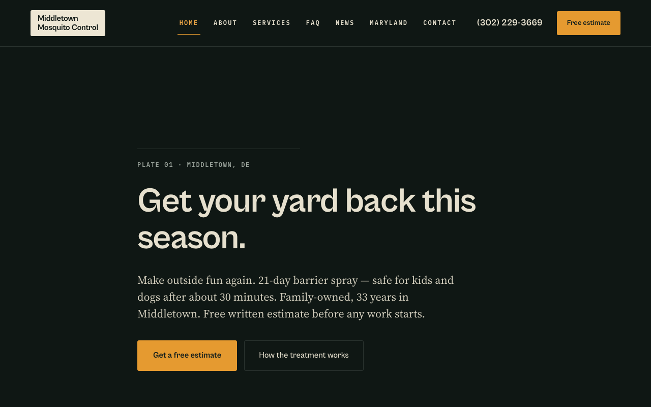middletownmosquito.com (middletownmosquito.com) — website redesigned by WebFactory