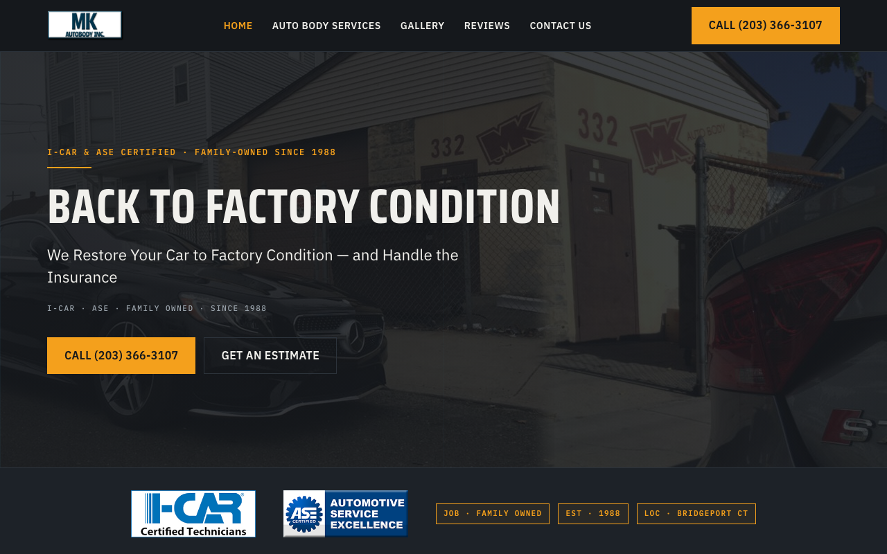 mkautobody.com (mkautobody.com) — website redesigned by WebFactory