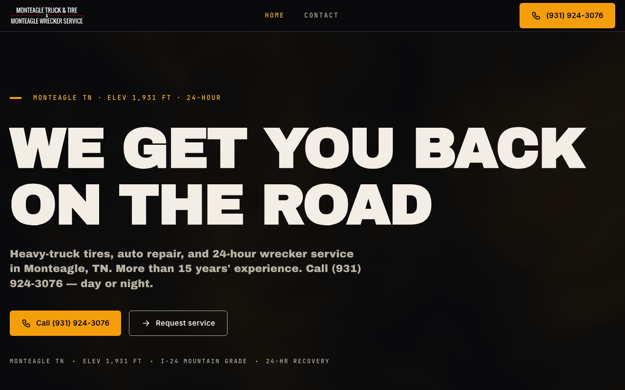 monteagletruckandtire.com (monteagletruckandtire.com) — website redesigned by WebFactory