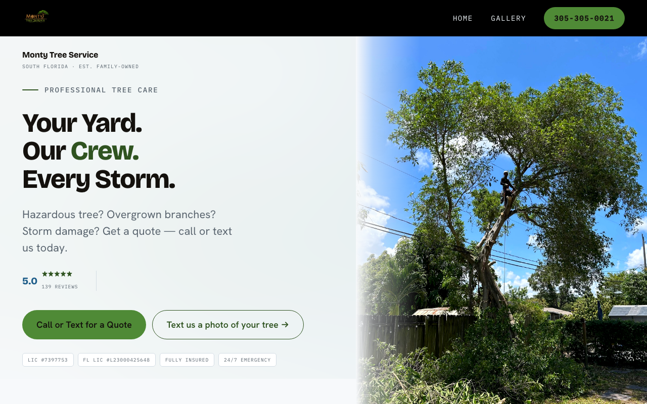 montytreeservice.com (montytreeservice.com) — website redesigned by WebFactory