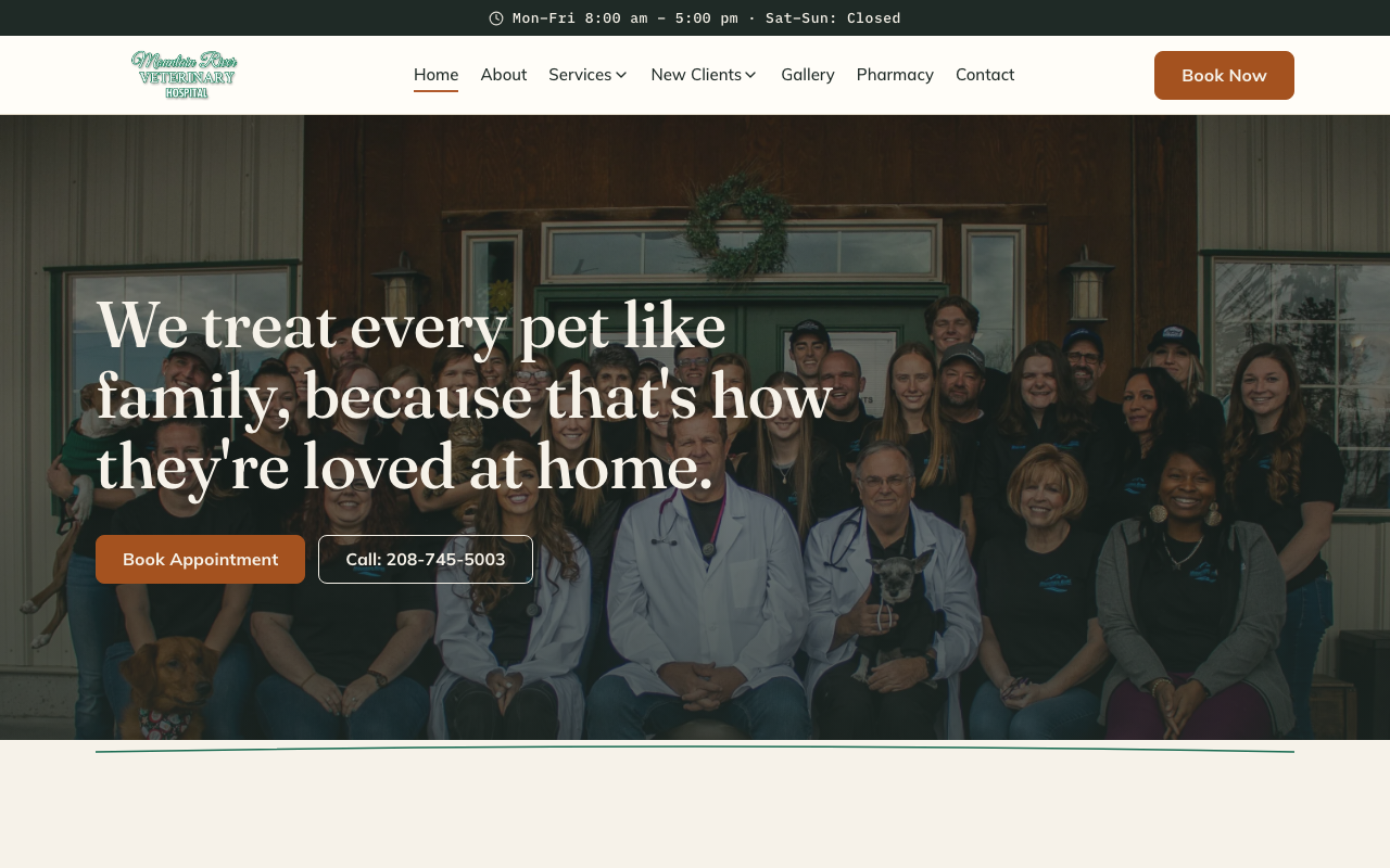 mountainrivervet.com — rebuilt by WebFactory