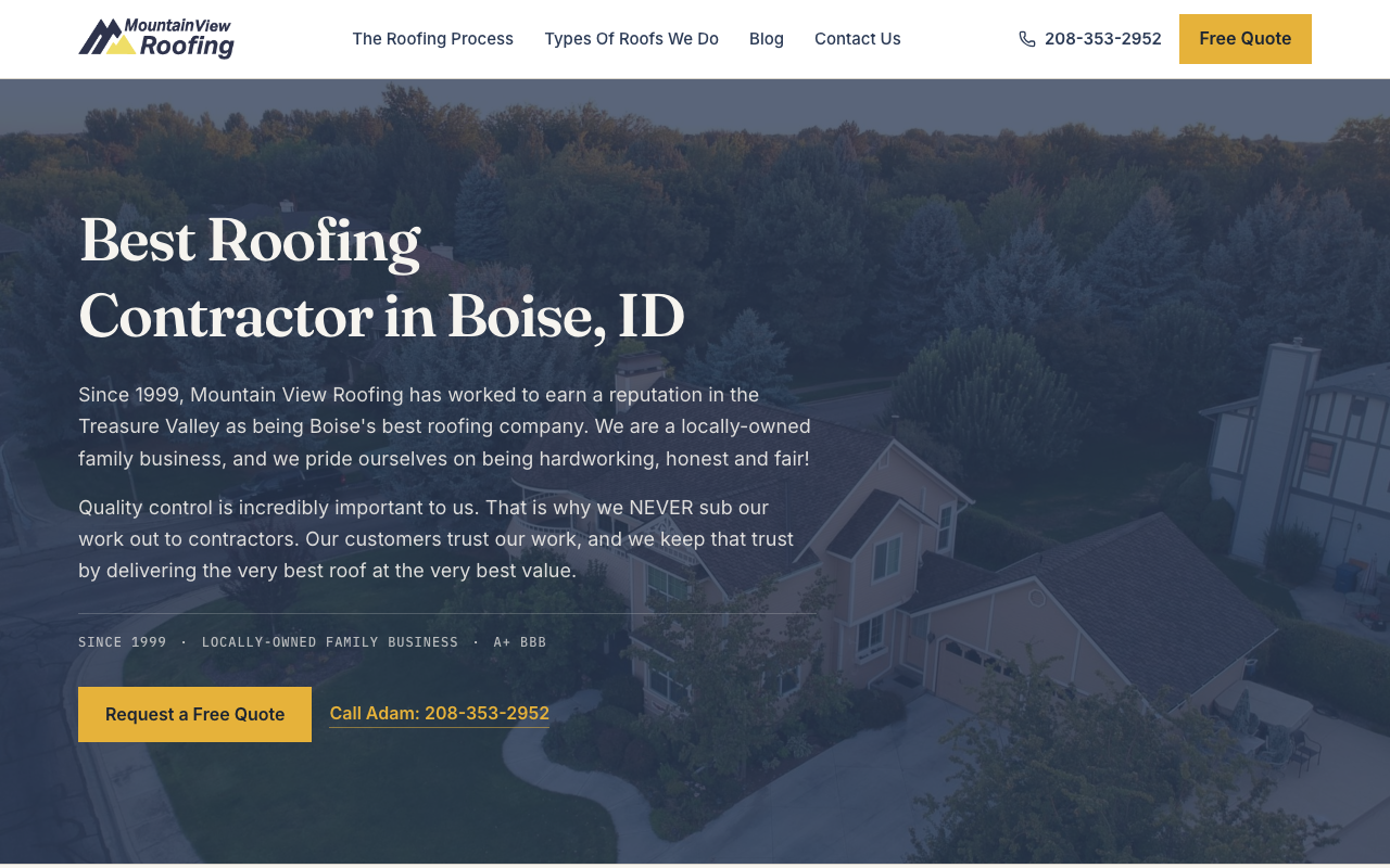 mtviewroofing.com — rebuilt by WebFactory
