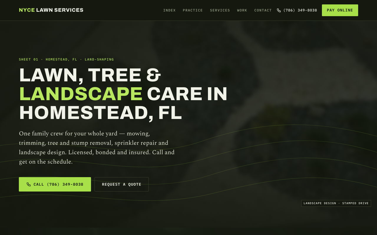 nycelawnservices.com (nycelawnservices.com) — website redesigned by WebFactory