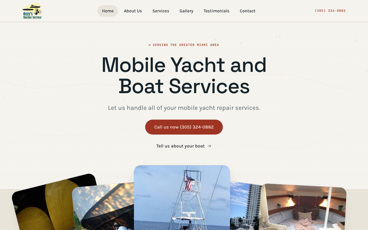ozzysmarine.com (ozzysmarine.com) — website redesigned by WebFactory