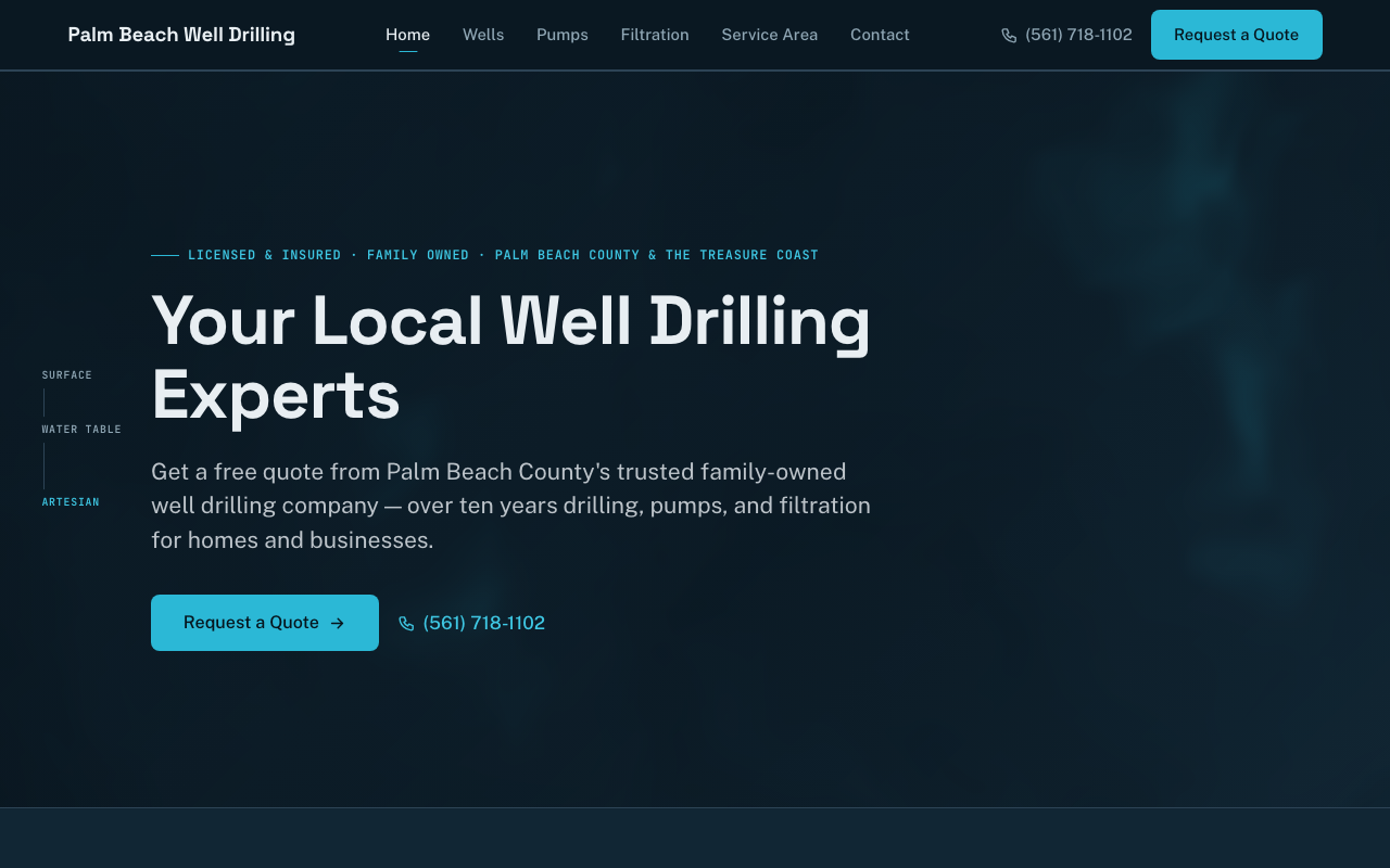 pbwelldrilling.com (pbwelldrilling.com) — website redesigned by WebFactory