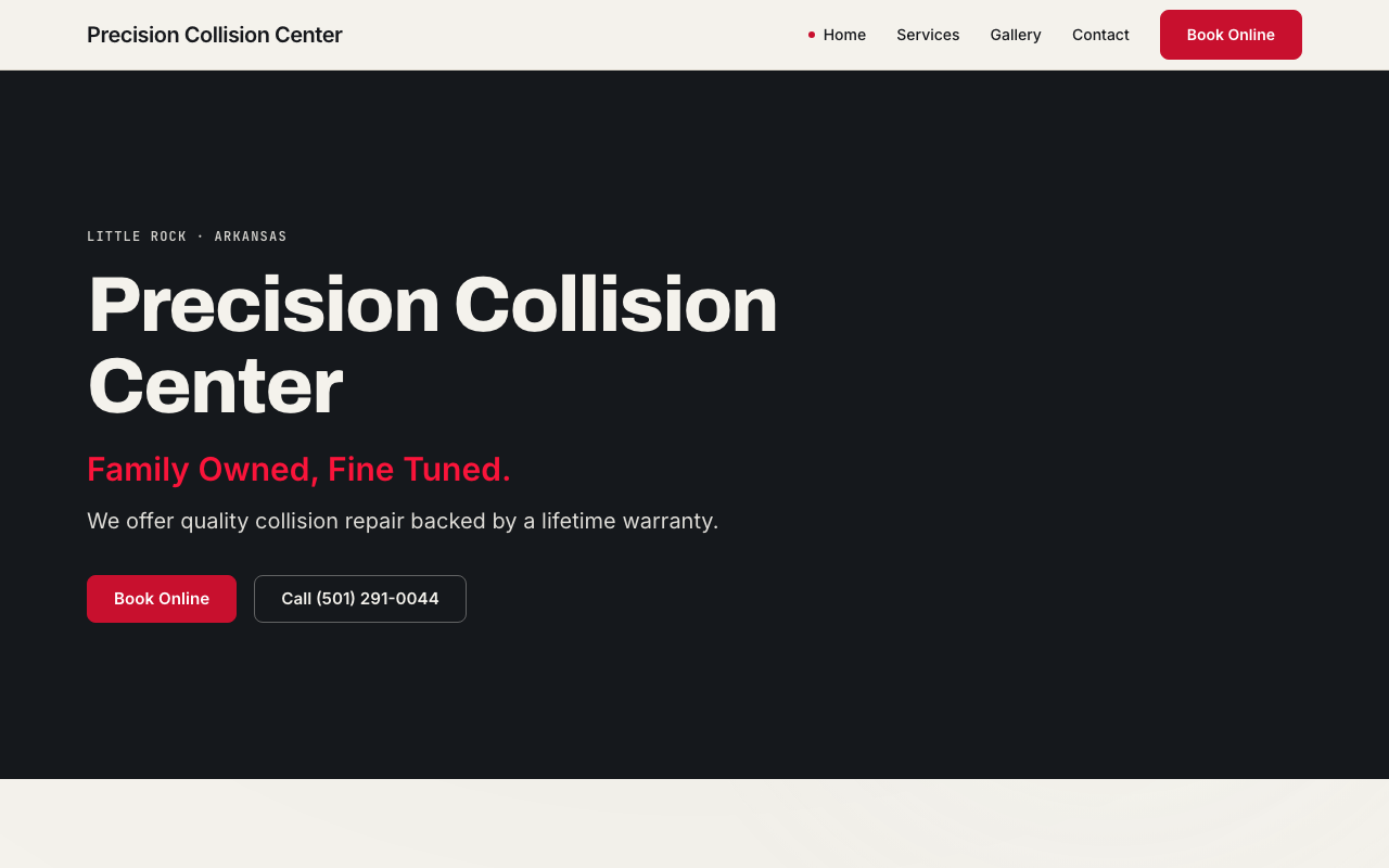 precision-collision.com — rebuilt by WebFactory